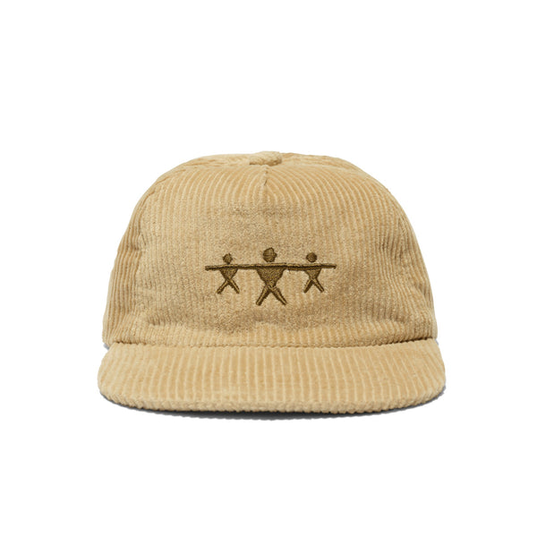 HAT - ADULT - PVW Warriors Icon - Egg shell / Olive - Corduroy