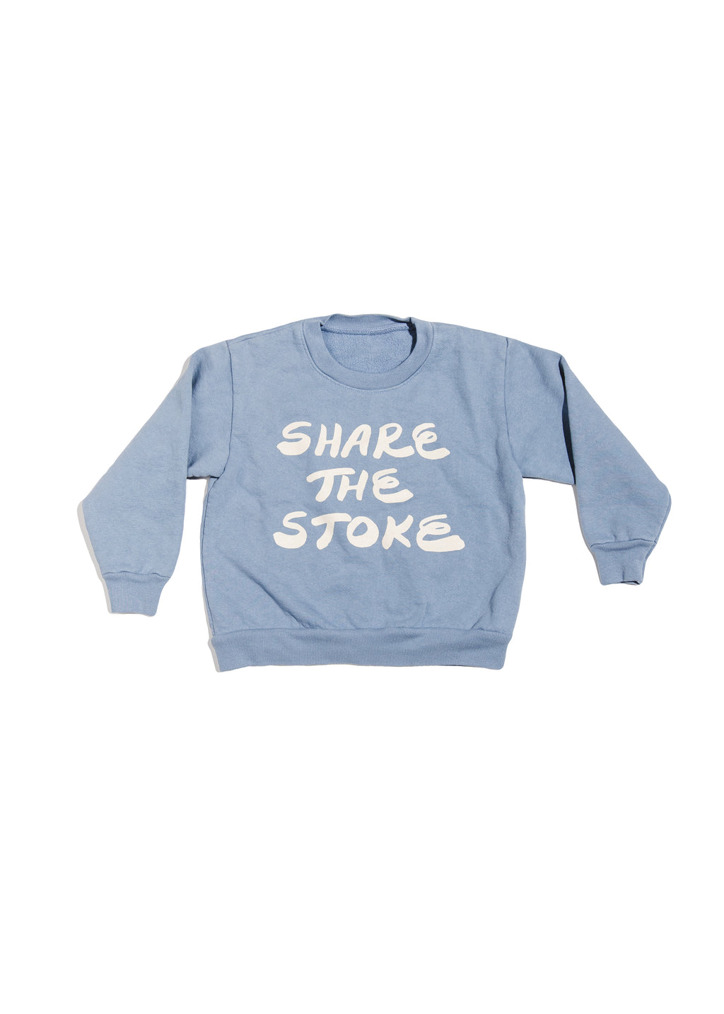BOWWOW 'POWER TO THE PEOPLE' スウェット PVW Kids Sweatshirt - Share the Stoke- Message - Faded Blue
