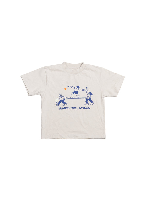 PVW Kids T-Shirt  - Share the Stoke Graphic - Stone